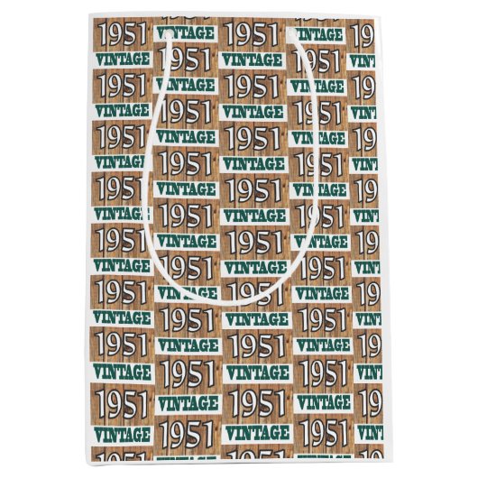 Geboren in 1951 medium cadeauzakje (Voorkant)