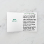 Geboren in 1951 Plechtige feiten Kaart (Binnen)