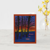 Geboren in 1952 in Birthday Fun Facts Kaart (Gele Bloem)