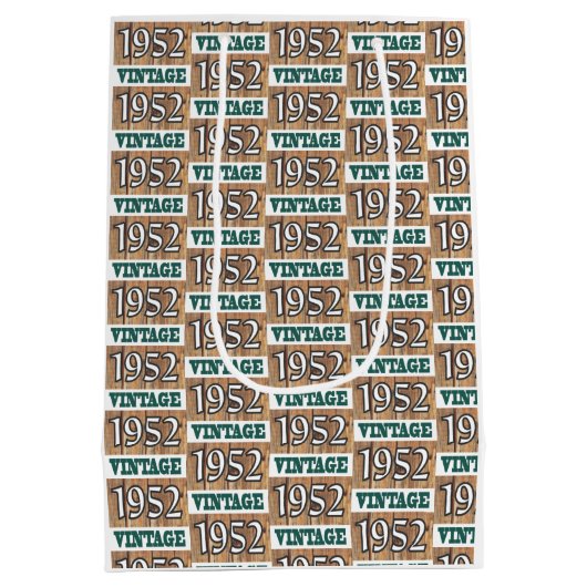 Geboren in 1952 middelgrote cadeautas (Achterkant)