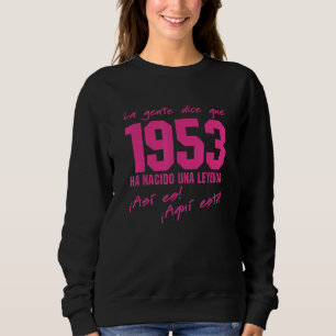 Geboren in 1953, Birthday Outfit Vintage 1953, fee Trui