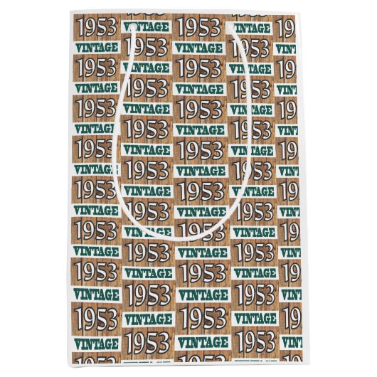 Geboren in 1953 middelgrote cadeautas (Voorkant)