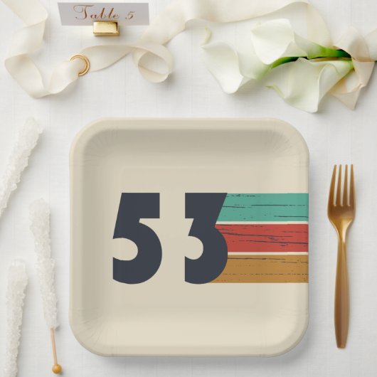 Geboren in 1953  papieren bordje (Huwelijk)