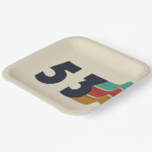 Geboren in 1953  papieren bordje (Gebogen)