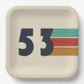 Geboren in 1953  papieren bordje (Voorkant)