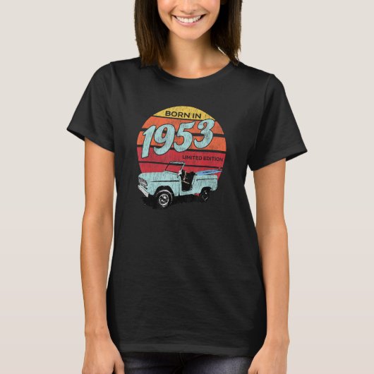 Geboren in 1953 Surfjaar T-shirt (Voorkant)