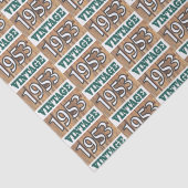 Geboren in 1953 tissuepapier (Detail)