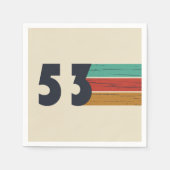 Geboren in 1953  verjaardagsfeest servet (Voorkant)