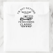 Geboren in 1954  70e verjaardag mannen geschenken ronde sticker (Tas)