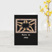 Geboren in 1954: "De feestdagen" Kaart (Gele Bloem)