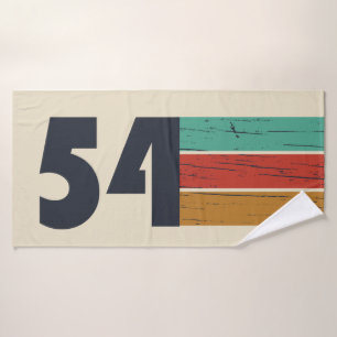 Geboren in 1954 Elegant Vintage Verjaardagscadeau Badhanddoek
