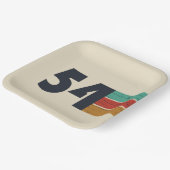 Geboren in 1954 jaar papieren bordje (Gebogen)