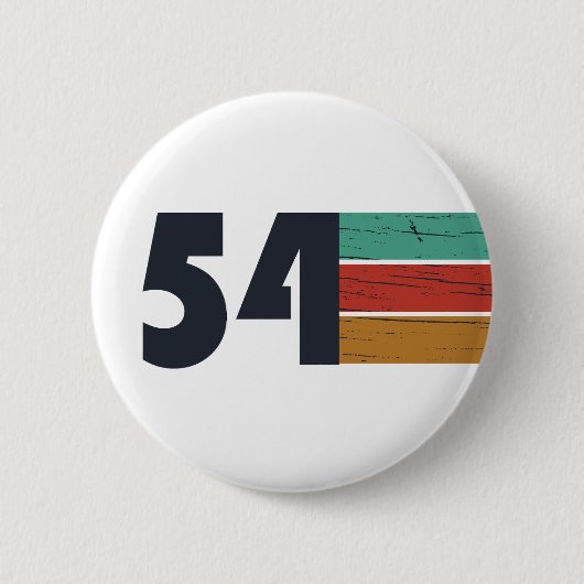 Geboren in 1954  jaar ronde button 5,7 cm (Voorkant)