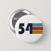 Geboren in 1954  jaar ronde button 5,7 cm (Voorkant /achterkant)