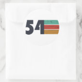 Geboren in 1954 jaar ronde sticker (Tas)