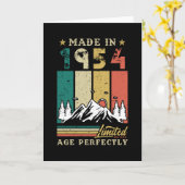 Geboren in 1954 kaart (Gele Bloem)