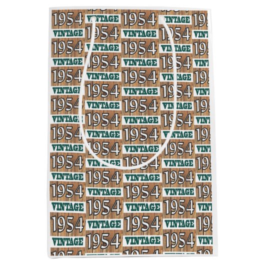 Geboren in 1954 middelgrote cadeautas (Voorkant)