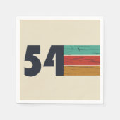 Geboren in 1954  verjaardagsfeest servet (Voorkant)