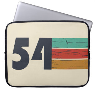 Geboren in 1954 vintage verjaardagscadeau laptop sleeve