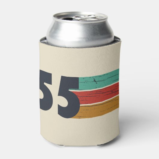 Geboren in 1955  70ste verjaardagscadeau blikjeskoeler (Blikje Voorkant)