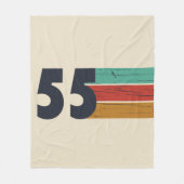 Geboren in 1955  70ste verjaardagscadeau fleece deken (Voorkant)