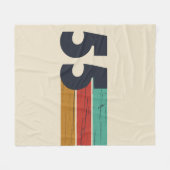 Geboren in 1955  70ste verjaardagscadeau fleece deken (Voorkant (Horizontaal))