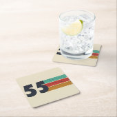 Geboren in 1955  70ste verjaardagscadeau kartonnen onderzetters (Insitu)