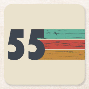 Geboren in 1955  70ste verjaardagscadeau kartonnen onderzetters