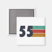 Geboren in 1955  70ste verjaardagscadeau magneet (Voorkant / Achterkant)