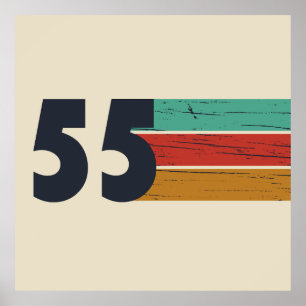 Geboren in 1955  70ste verjaardagscadeau poster