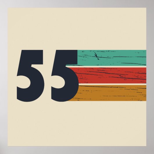 Geboren in 1955  70ste verjaardagscadeau poster (Voorkant)