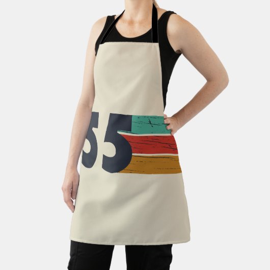 Geboren in 1955 70ste verjaardagscadeau schort (Insitu)