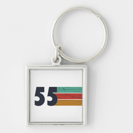 Geboren in 1955  70ste verjaardagscadeau sleutelhanger (Voorkant)