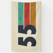 Geboren in 1955  70ste verjaardagscadeau spandoek (Verticaal)