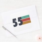 Geboren in 1955  70ste verjaardagscadeau vierkante sticker (Envelop)