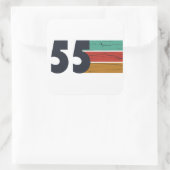 Geboren in 1955  70ste verjaardagscadeau vierkante sticker (Tas)