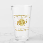 Geboren in 1955 70ste verjaardagsfeest drink bier glas (Voorkant)