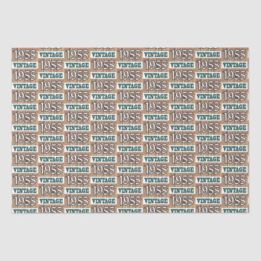 Geboren in 1955 tissuepapier (Voorkant)