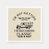 Geboren in 1955  verjaardagscadeaus servet (Voorkant)