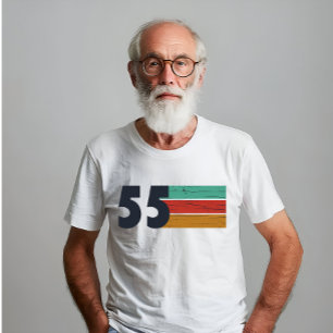 Geboren in 1955 vintage verjaardagscadeau t-shirt