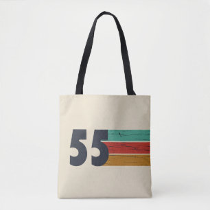 Geboren in 1955 vintage verjaardagscadeau tote bag