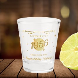 Geboren in 1956 70ste verjaardagsfeest drankgerei shot glas