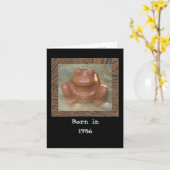 Geboren in 1956, Birthday Fun Facts Kaart (Gele Bloem)