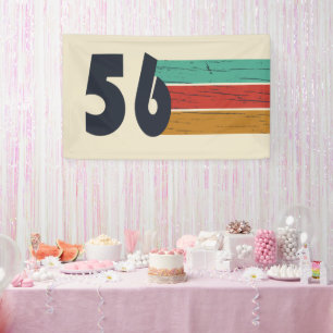 Geboren in 1956 vintage 70e verjaardagsfeestje spandoek