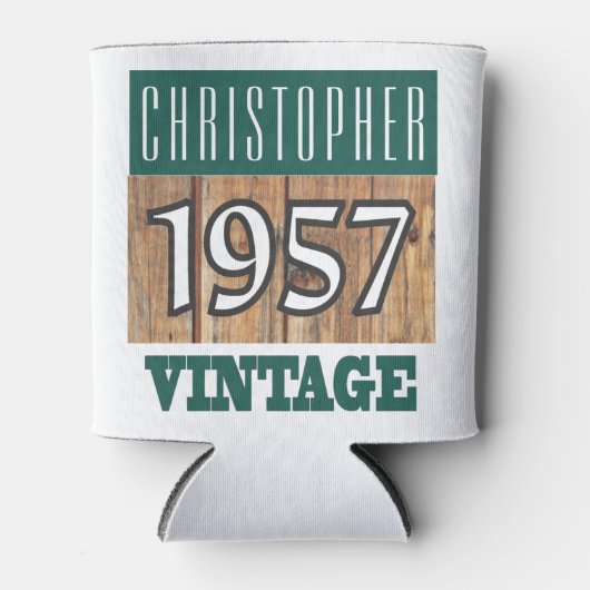 Geboren in 1957 blikjeskoeler (Voorkant)