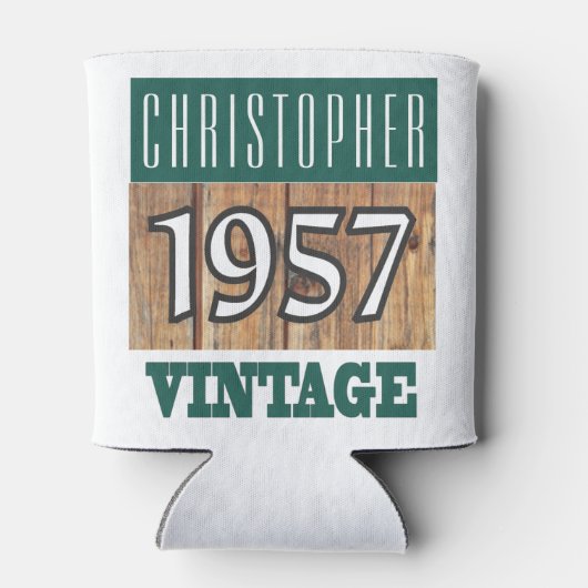 Geboren in 1957 blikjeskoeler (Achterkant)