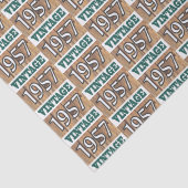 Geboren in 1957 tissuepapier (Detail)