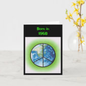 Geboren in 1958, Birthday Fun Facts Kaart (Gele Bloem)