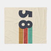 Geboren in 1958  fleece deken (Voorkant (Horizontaal))