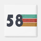 Geboren in 1958  magneet (Voorkant)